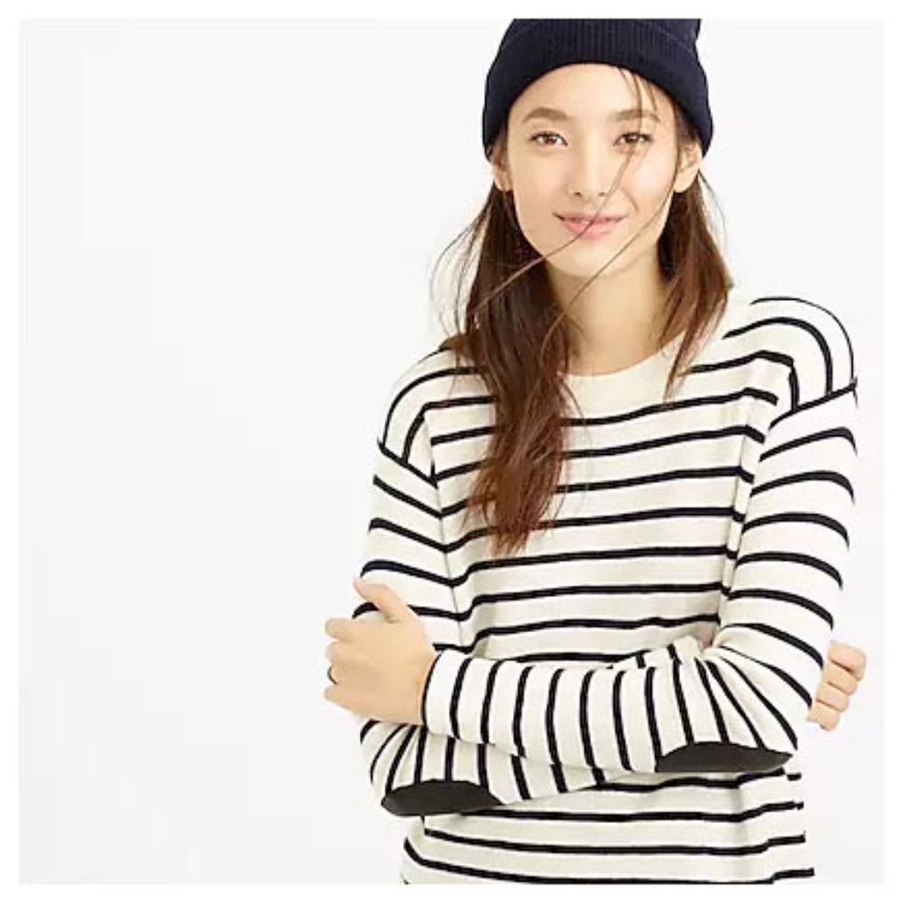 J.CREW Wool Sweater with Elbow Patches